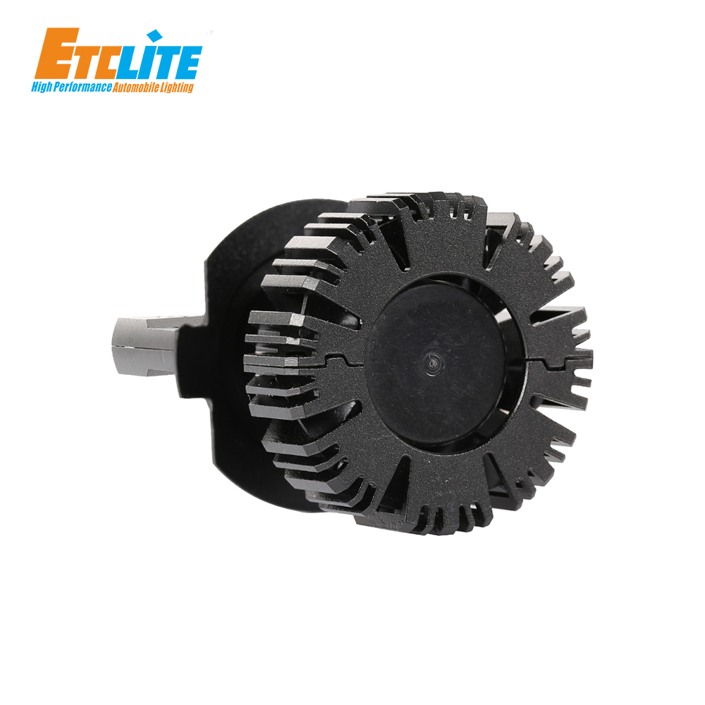 12V Fan Cooled LED Headlights H7 H4 100w IP68 Waterproof X70
