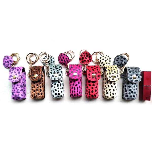 Buy cheap Lipstick Bag Personalized Leather Keychain from wholesalers