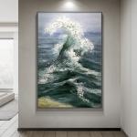 Original Pure Handmade LANDSCAPE Canvas Artwork Oil Painting for Home Decoration