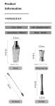 Production Shaker Glass Cocktail Shaker Bottle With Stainless Steel Lid And