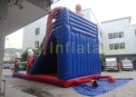 Outdoor Spider - Man Single Lane Inflatable Dry Slide With Jumping Bouncer By