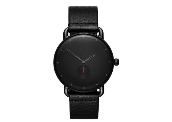 Buy cheap Create your own brand watches men genuine leather watch black from wholesalers