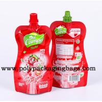 Buy cheap 100mic Plastic Stand Up Spout Pouch For Liquid Packaging Juice Stand Up Pouch product