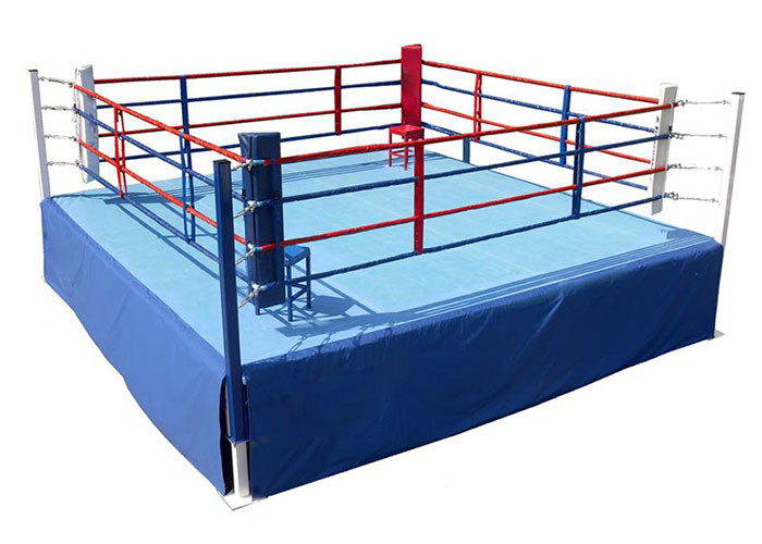 AIBA Competition Boxing Mma Fighting Ring With Powder Coated Anti Rust Treatment
