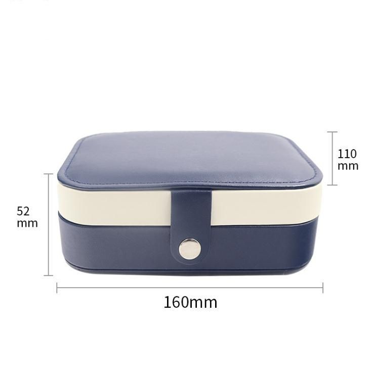 China Wholesale Custom Logo Two Layers Jewelry Box, 16*11*5.2cm Luxury Flocking Lining PU Leather Packaging Gift Box, Free Samples Available