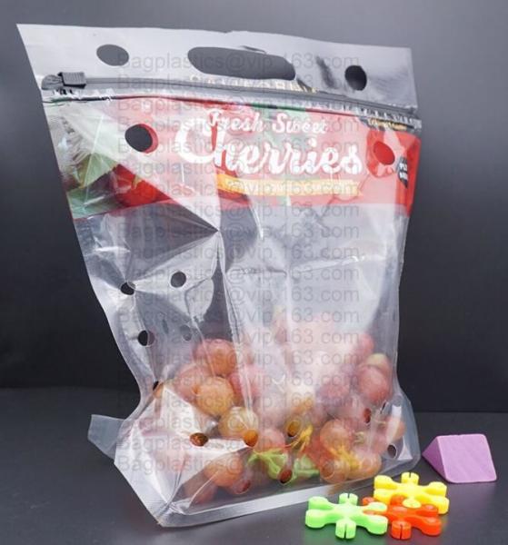 Buy cheap fresh cherry tomato packaging bag, Fresh Fruit Preservative General Grape bag, Cherry Red Lift Sealed Packaging Bag from wholesalers