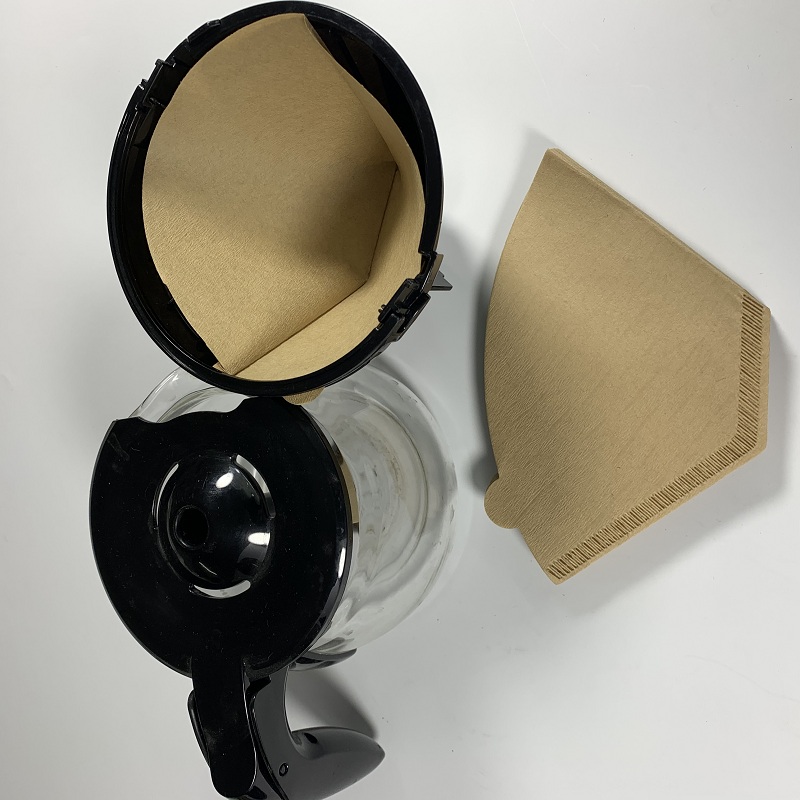 40 Pcs Cone Shaped Wood Pulp Coffee Filter Paper For Drip Coffee Filter