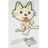 Buy cheap Funny Reusable Kawaii Cat Stickers , Die Cut Multilayer Custom Paper Stickers from wholesalers