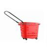 Buy cheap Supermarket Shopping Basket Plastic Folding Wheels from wholesalers
