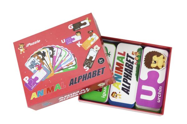 Buy cheap Custom Logo Eco Paper Jigsaw Puzzle Animal Alphabet Abc Matching Cards from wholesalers