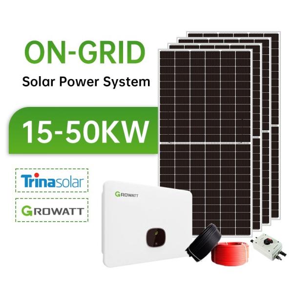 Buy cheap Solar System On Grid 10KW 15KW 20KW 30KW 40KW 50KW Complete Photovoltaic Panel System from wholesalers