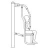 Buy cheap outdoor crane body weight sports fitness equipment galvanized steel chest press from wholesalers