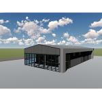 Industrial Steel Building Construction Factory , Economical Prefab Barn Shed