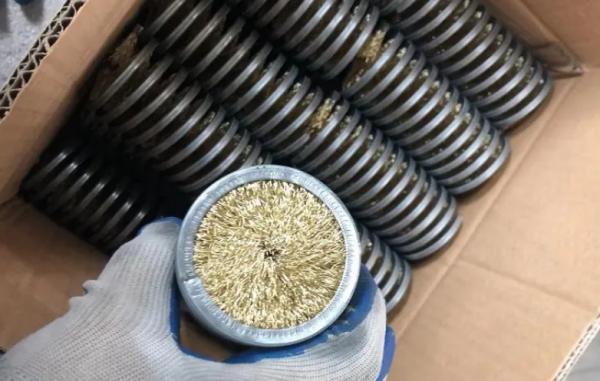 Buy cheap Spiral Brass Coated Steel Wire Brush Cylinder Spiral Wound Cleaning Inside Coil Brush from wholesalers
