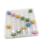 Transparent Plastic Macaron Packaging Blister 6 X 10 Arrangement 60 Cells