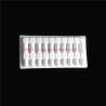 Buy cheap High Quality Plastic Ampoules Tray 1ml 2ml 5ml 10ml Plastic Clear Blister Packaging Vials Blister Tray Box from wholesalers