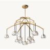 Buy cheap Bedroom Crystal Modern Hemisphere Round Chandelier 60W from wholesalers