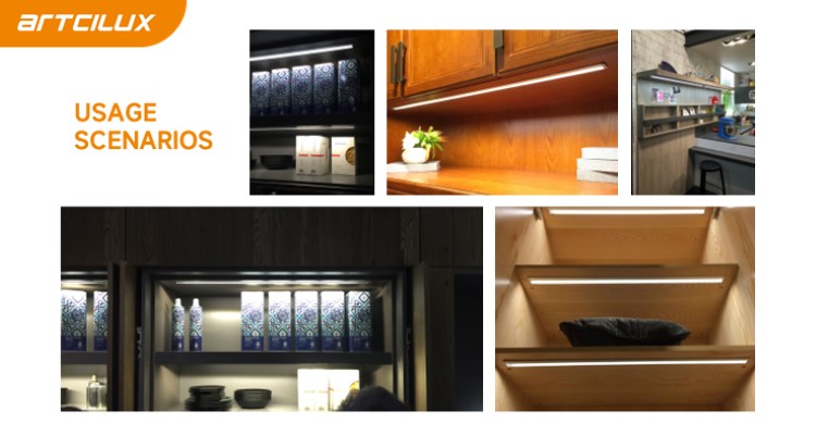 Ultra-Slim Design Under Cabinet A2207/A2217/A2277 Indoor Lighting With Sensor