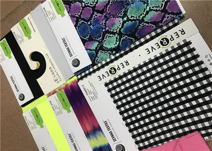 Innovative Knit Grey Nylon Fabric 180gsm - 195gsm With Ink Jet Digital Printing