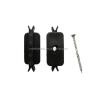 Buy cheap Flooring Accessories Hidden Plastic Material Composite Decking Clip with Stainless Steel Screws from wholesalers