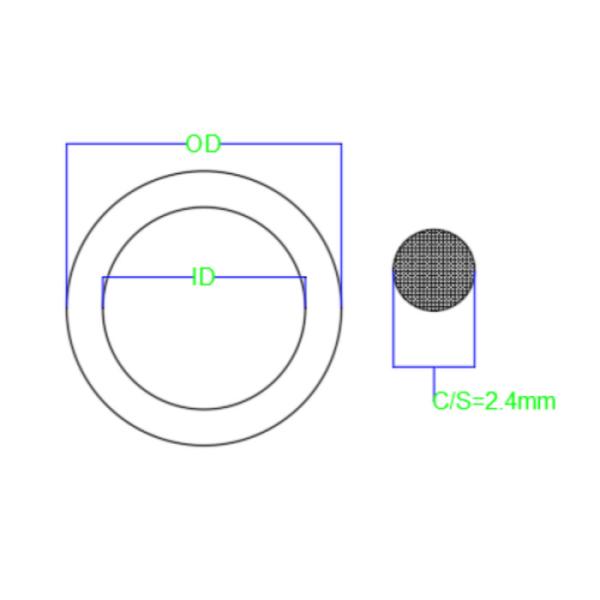 Buy cheap Custom NBR high temperature rubber o rings 90 shore A 2.4mm Wire Diameter from wholesalers