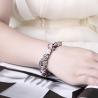 Buy cheap SJ Wholesale Vogue Vintage Alloy Jewelry Fantasy Ethnic Style Heart Shape Magnet Buckle Chain Handmade Glaze Bead Bracel from wholesalers