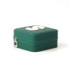 Buy cheap Jewellery Gift Storage Box Custom Portable Small Leather Dark Green Jewelry Organizer Jewelry Storage Box from wholesalers