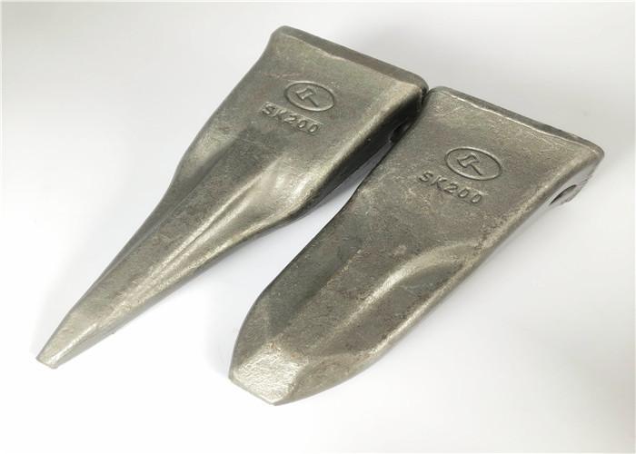 SK200 Kobelco Excavator Bucket Teeth , HRC60 Rock Teeth For Excavator Bucket
