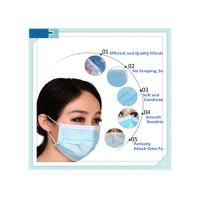 Buy cheap Hospital Consumables 3 Ply Disposable Medical Mask Non Woven 17*9.5cm product