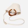 Buy cheap 20cm Womens Leather Bag Portable Ring Handle Bucket Bag from wholesalers