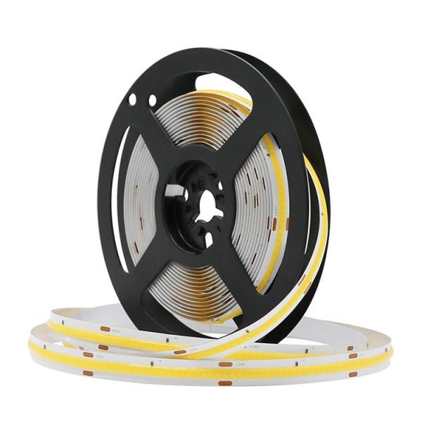 Buy cheap IP20 High Density 24v 10W CRI90 Dotless Flexible Cob Led Strip Lights For Home Decoration from wholesalers