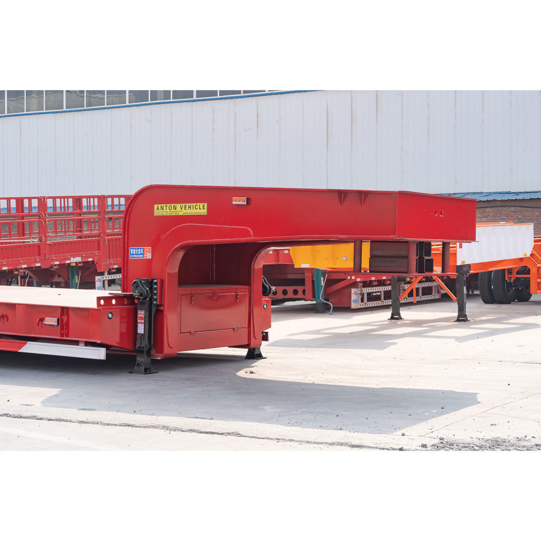 Three-Axle, Four-Axle and Five-Axle Construction Machinery Transportation Low-Bed Semi-Trailer