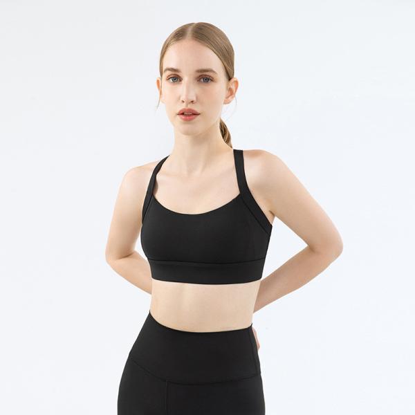 Buy cheap Pink S L High Impact Womens Sports Bra Back Cross Workout Clothing from wholesalers