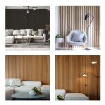 Wall Decorative Mdf Polyester Oak Slatted Wood Acoustic Veneer Panels For