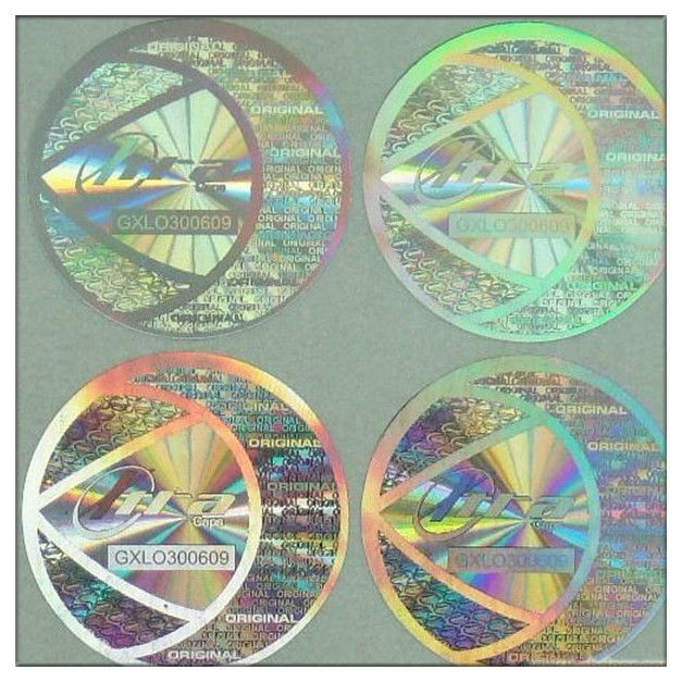 Custom printed round hologram sticker label, anti tamper security waterproof custom hologram label