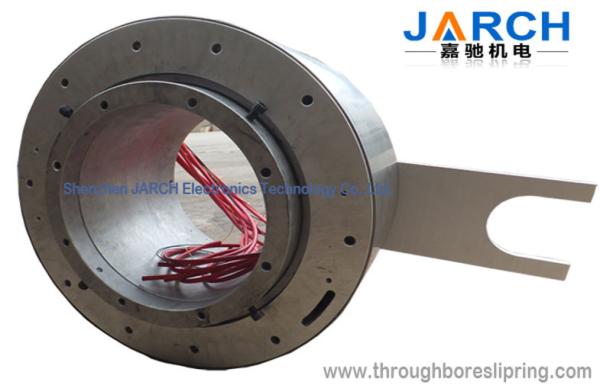 Awg16 Lead Wire Big Through Bore Slip Ring Assembly 2 ~ 24 Conductors For