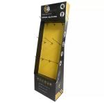 Gloves Socks Retail Paper Display Stand , Corrugated Cardboard Display With Hook