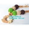 Buy cheap Baby sling necklace, baby bracelet, crochet bracelet, teething bracelet, crochet long funky beaded necklace from wholesalers