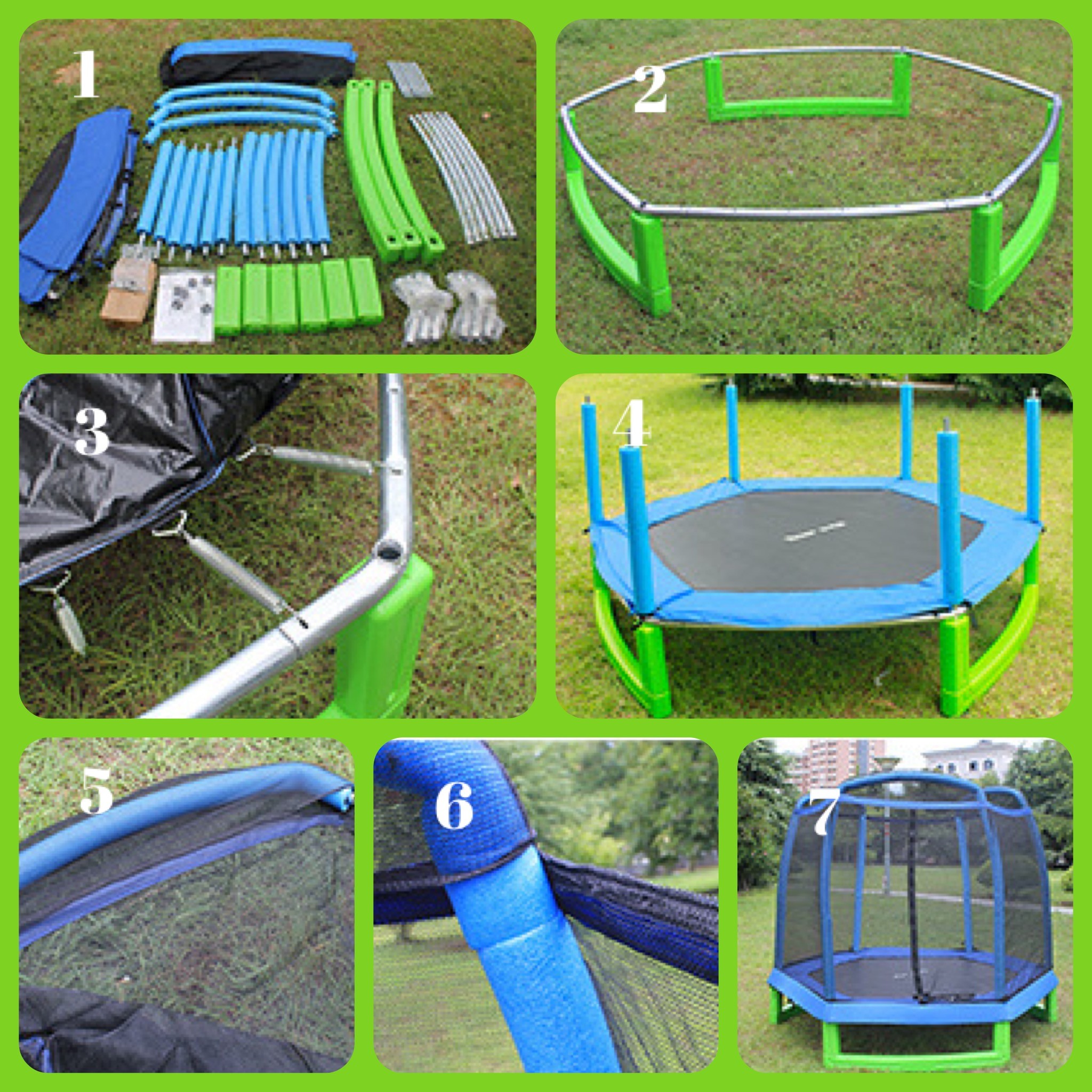 Economy Active Hop Small Trampoline for Kindergarten Using/ The Park Trampoline with Safety Net Made in China