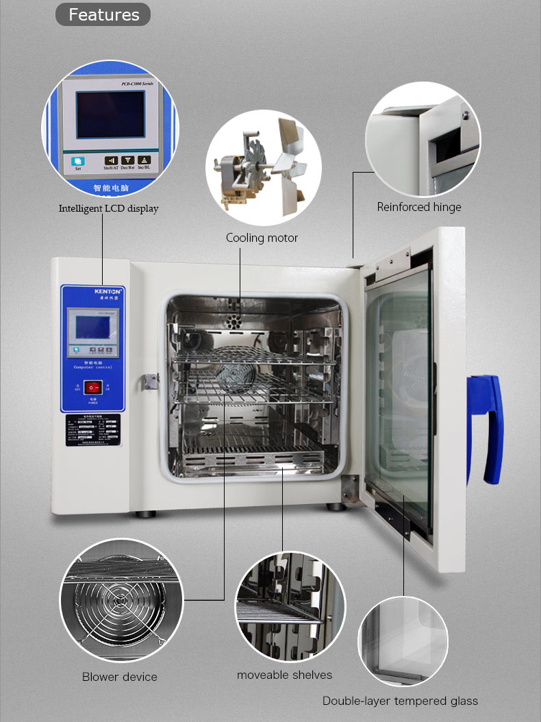 20-230L Laboratory Dryer Oven Automatic Vacuum Drying Oven Lab Testing 600C