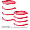 Buy cheap Food Storage Containers With Lids For Lunch, Meal Prep, And Leftovers, Dishwasher Safe, Teal Splash from wholesalers