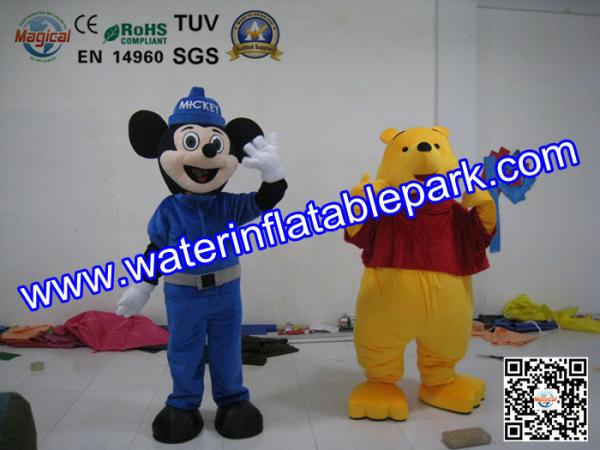 Buy cheap Plush Advertising Mascot Costume , Mickey And Winnie Mascot from wholesalers
