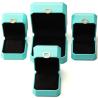 Buy cheap Octagonal Cyan Ring Ornament PU Leather Jewelry Luxury Packaging Box Organizer from wholesalers