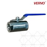 DN25 Bar 1 Piece Ball Valve One Piece Type Stainless Steel Soft Seal Internal