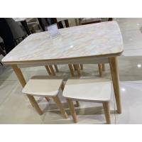 Buy cheap Uniform Texture Oak Dinette Set Good Wear Resistant With Granite Table Top product