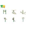 Buy cheap Stainless Steel Outdoor Park Exercise Equipment , Public Park Gym Equipment Customized from wholesalers