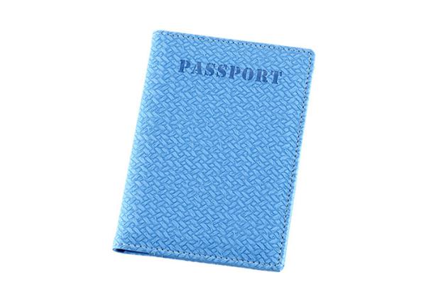 Buy cheap Weave Pu Leather Passport Holder Women Rectangle Advertising Gift from wholesalers