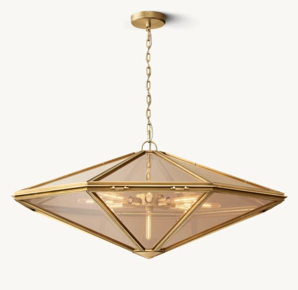Buy cheap Metal Glass Suspended Helena Pendant Light Contemporary Style from wholesalers
