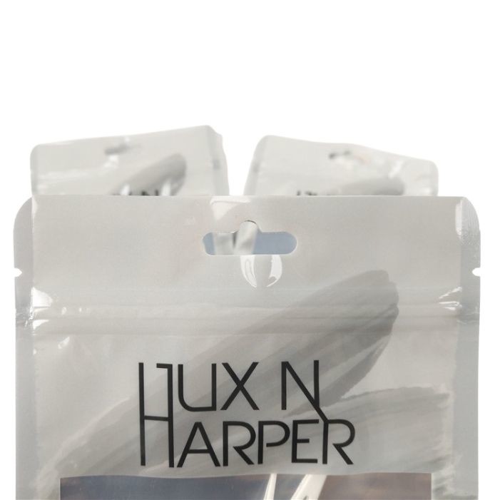 Low MOQ Matte Frosted Transparent Zipper Bag Resealable Flat Pouches Food grade Teether Aligner Packaging Bags