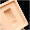 Buy cheap Customized disposable PP pet PVC PS flocking plastic black/white plastic vacuum tray for cosmetics from wholesalers